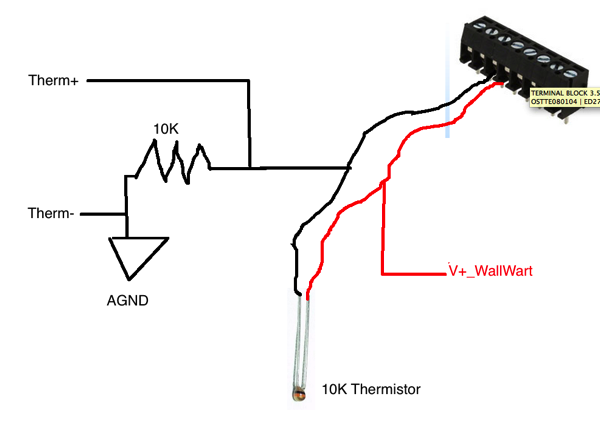 Thermistor Schematic to Real